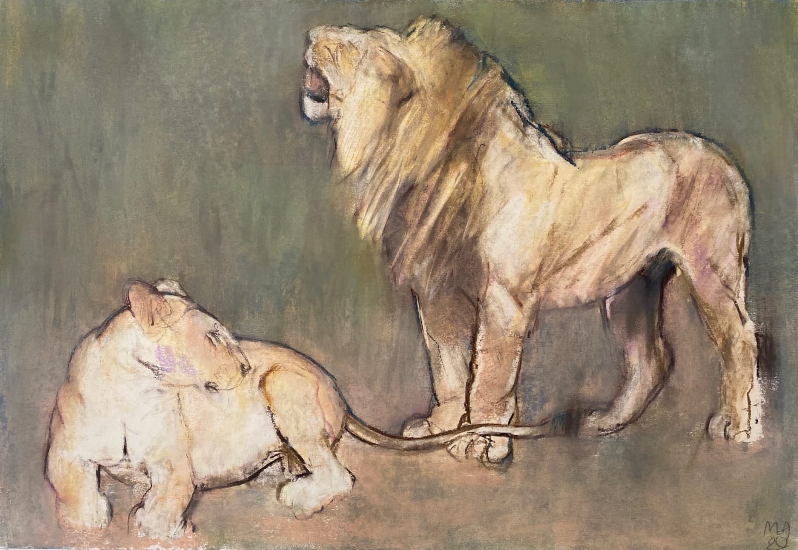 Mark Adlington, Lion Couple, 2020