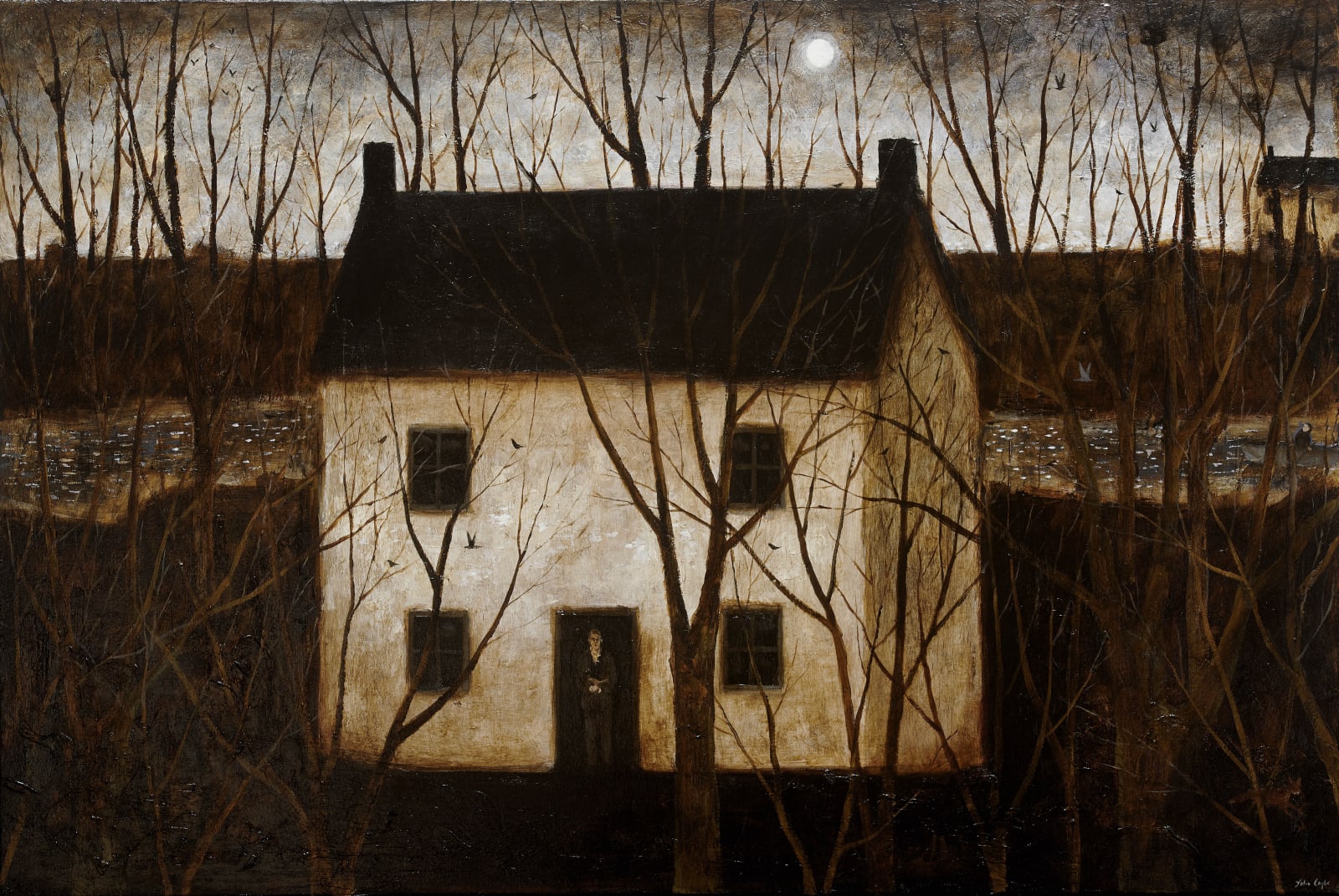 John Caple, Visitor at Dusk, 2021