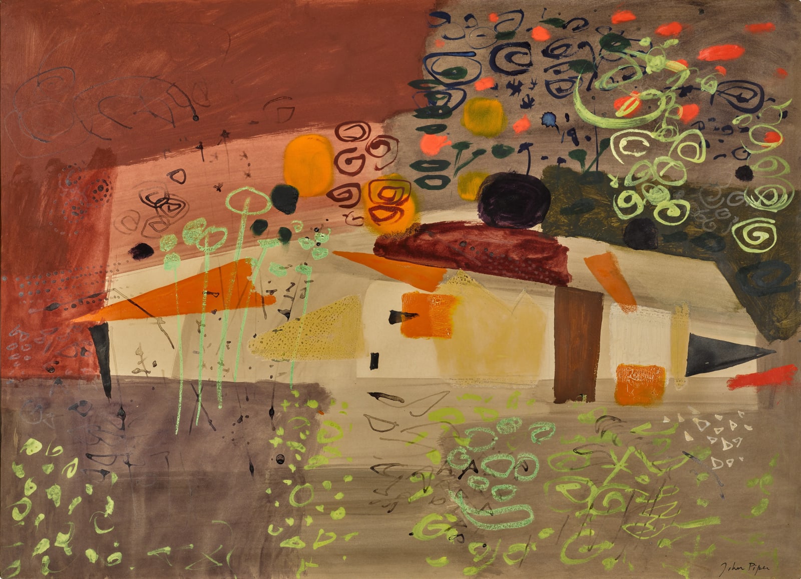 John Piper, Viollet, Charente, 1968