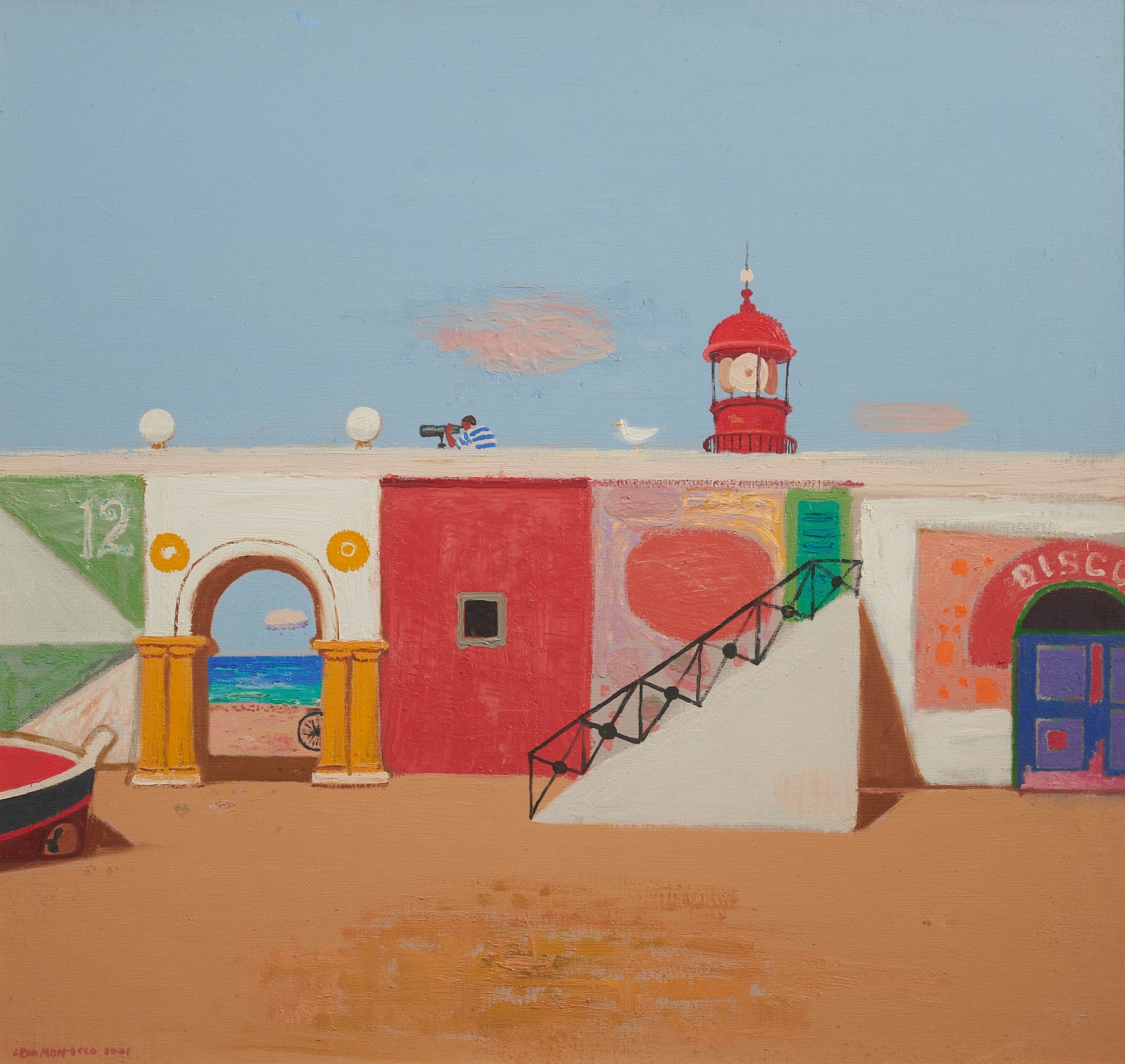Disco & Beach, 2001 by Leon Morrocco