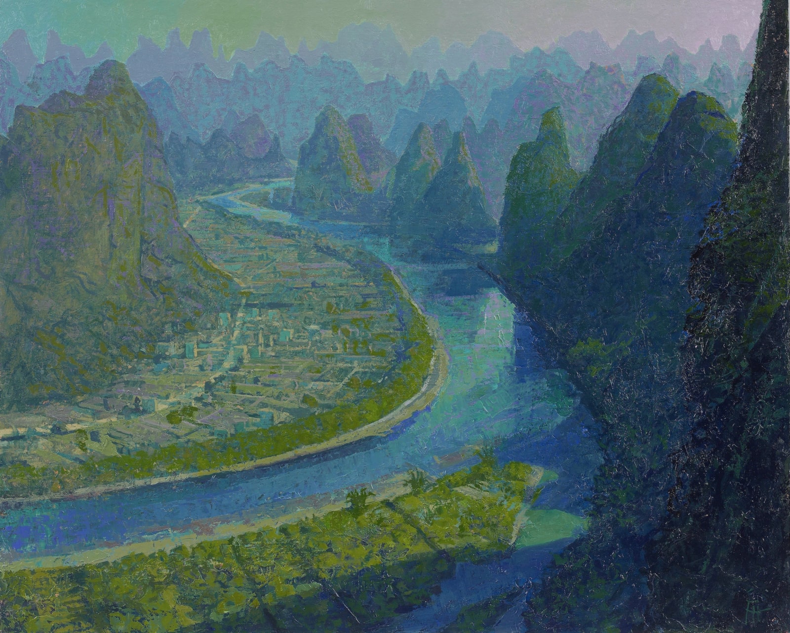 Francis Hamel, The Winding River near Guilin, 2019 - 2020