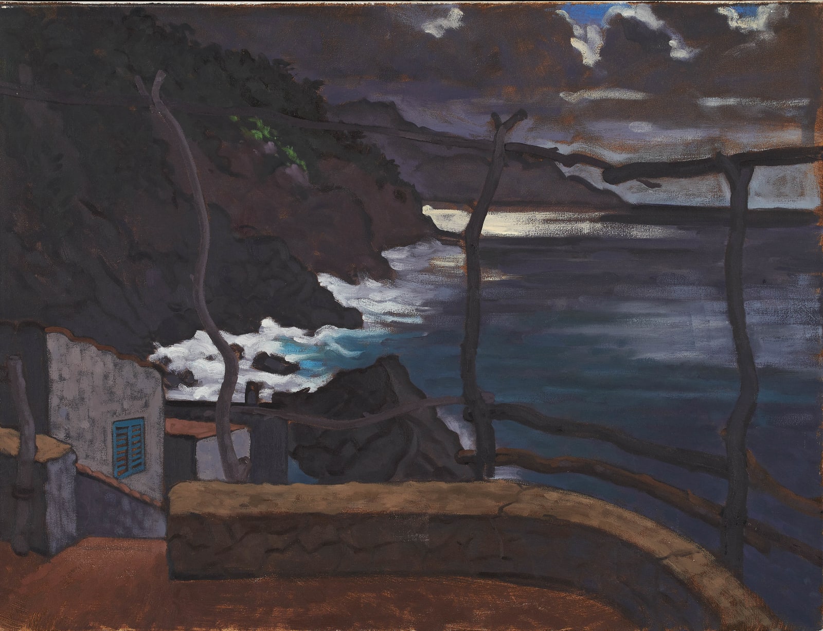 Paul Simonon, 21. Night View from S'Esteca, 2021