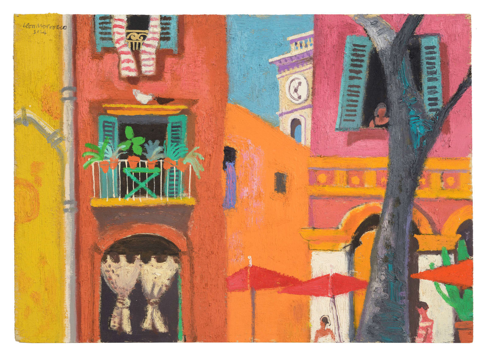 Leon Morrocco, View to the Clocktower, Nice, 2024