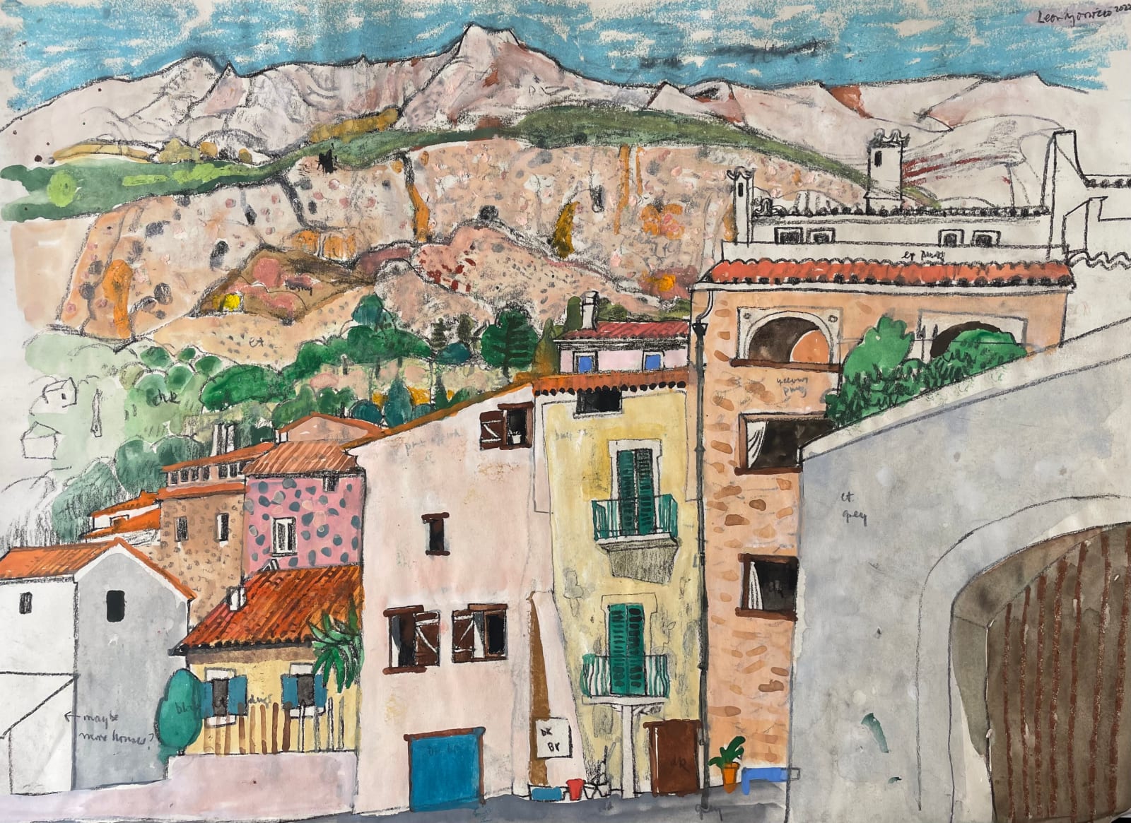 Leon Morrocco, View of Gréolières, 2022