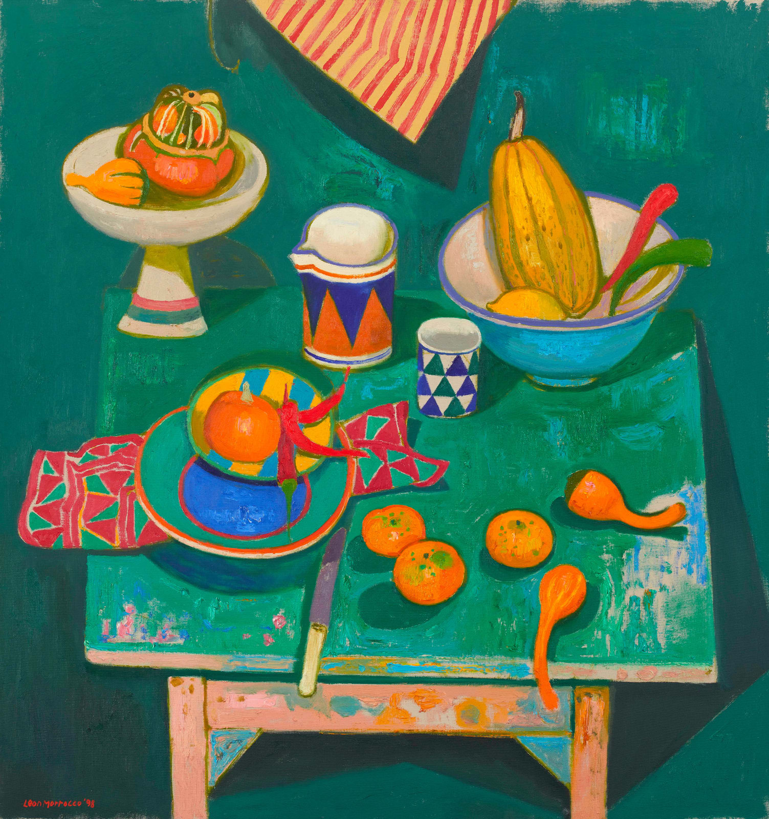 Leon Morrocco, Still life on Studio Table, 1998
