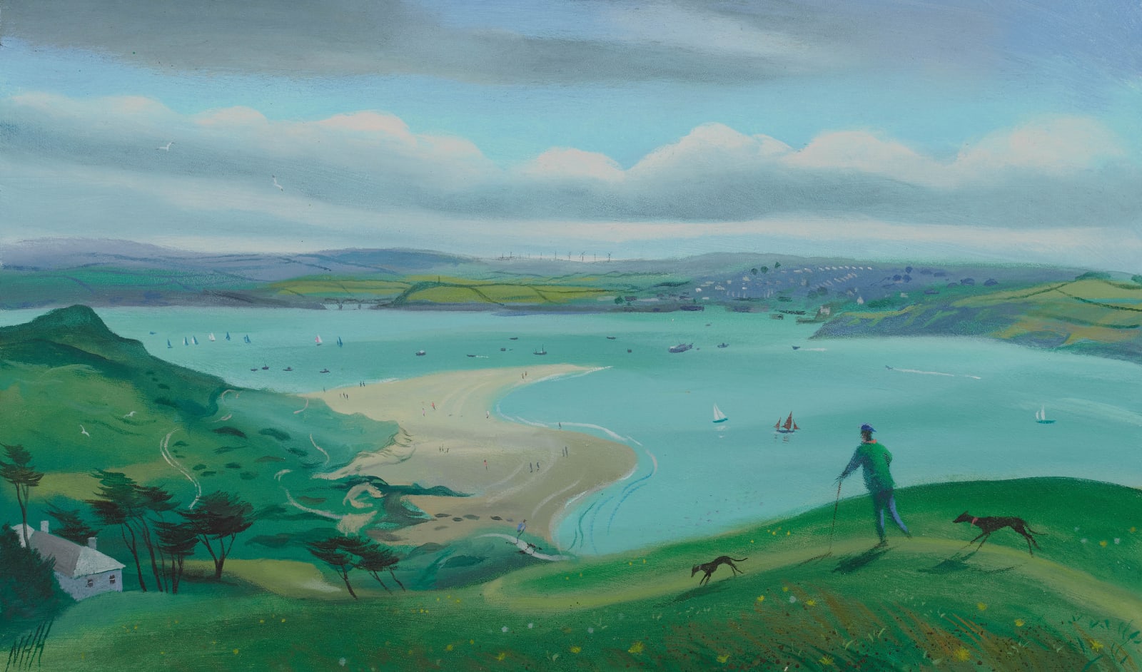 Nicholas Hely Hutchinson, 09 Over Bray Hill and Down to Rock, 2023