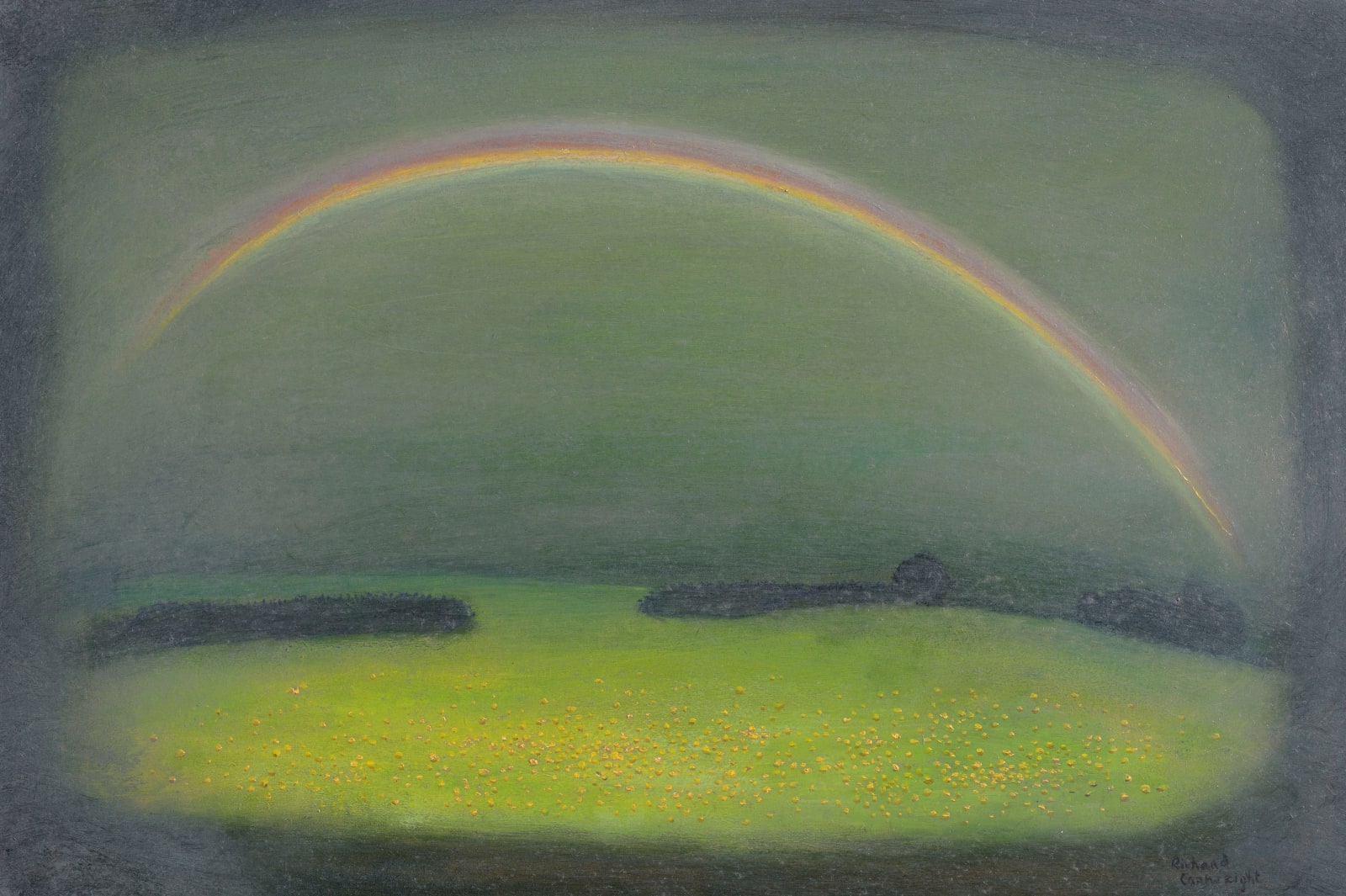 Richard Cartwright, Rainbow over Wet Field, 2024
