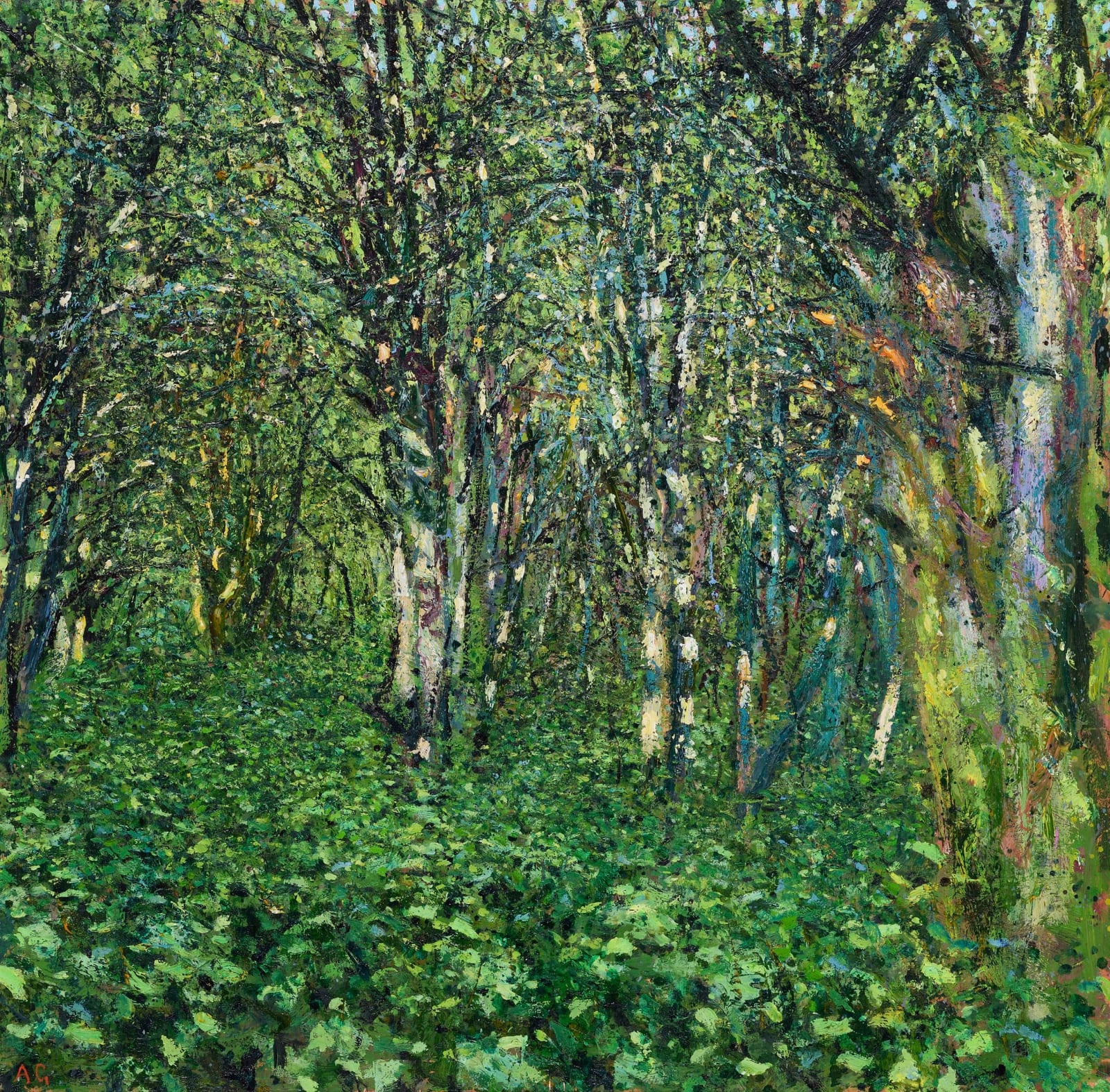 Andrew Gifford, 6. Study of Light on Hawthorn and Nettles, Waterhall, 2023