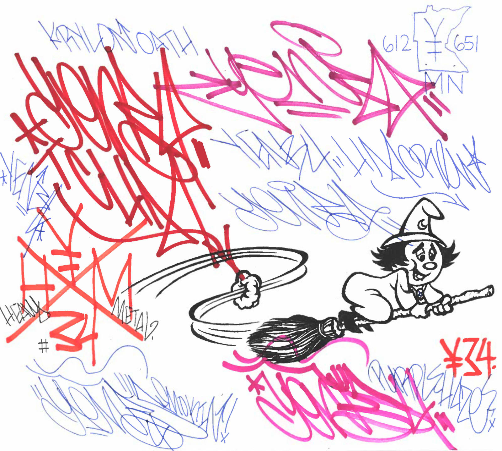 YEN34, Tags with Witch , 2022