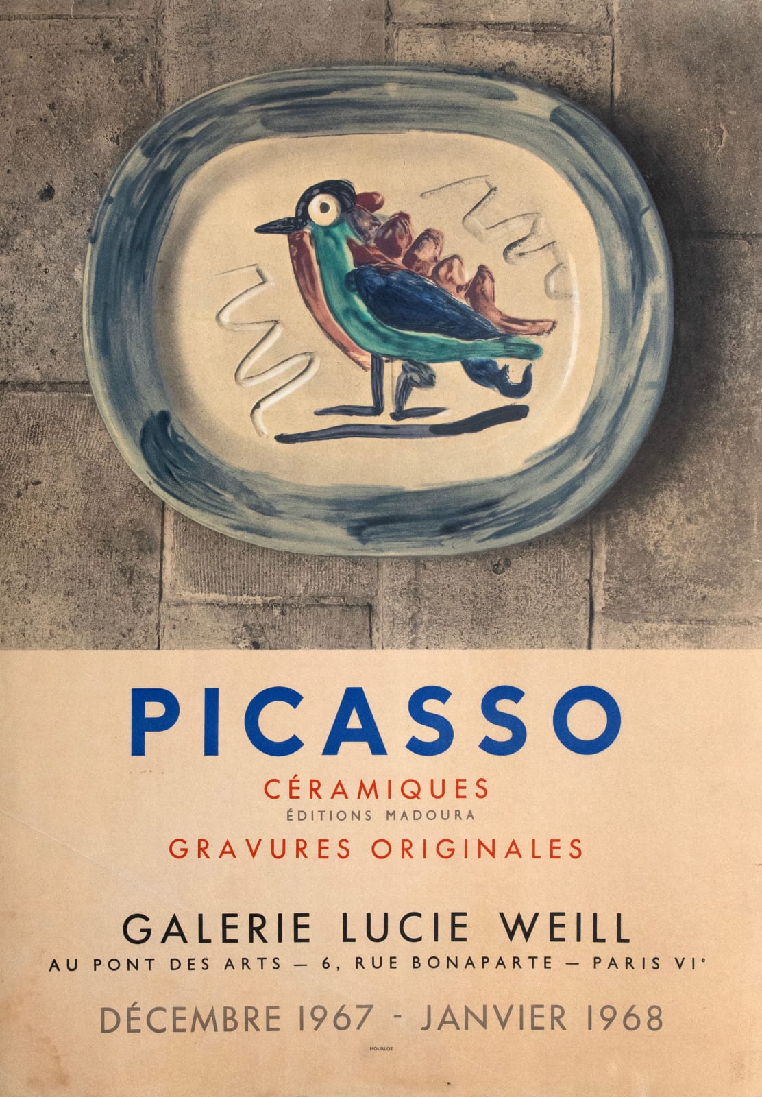 Original Artists' Posters, 42 Pablo Picasso, 'Ceramiques Galerie Lucie Weill, Paris'', 1967