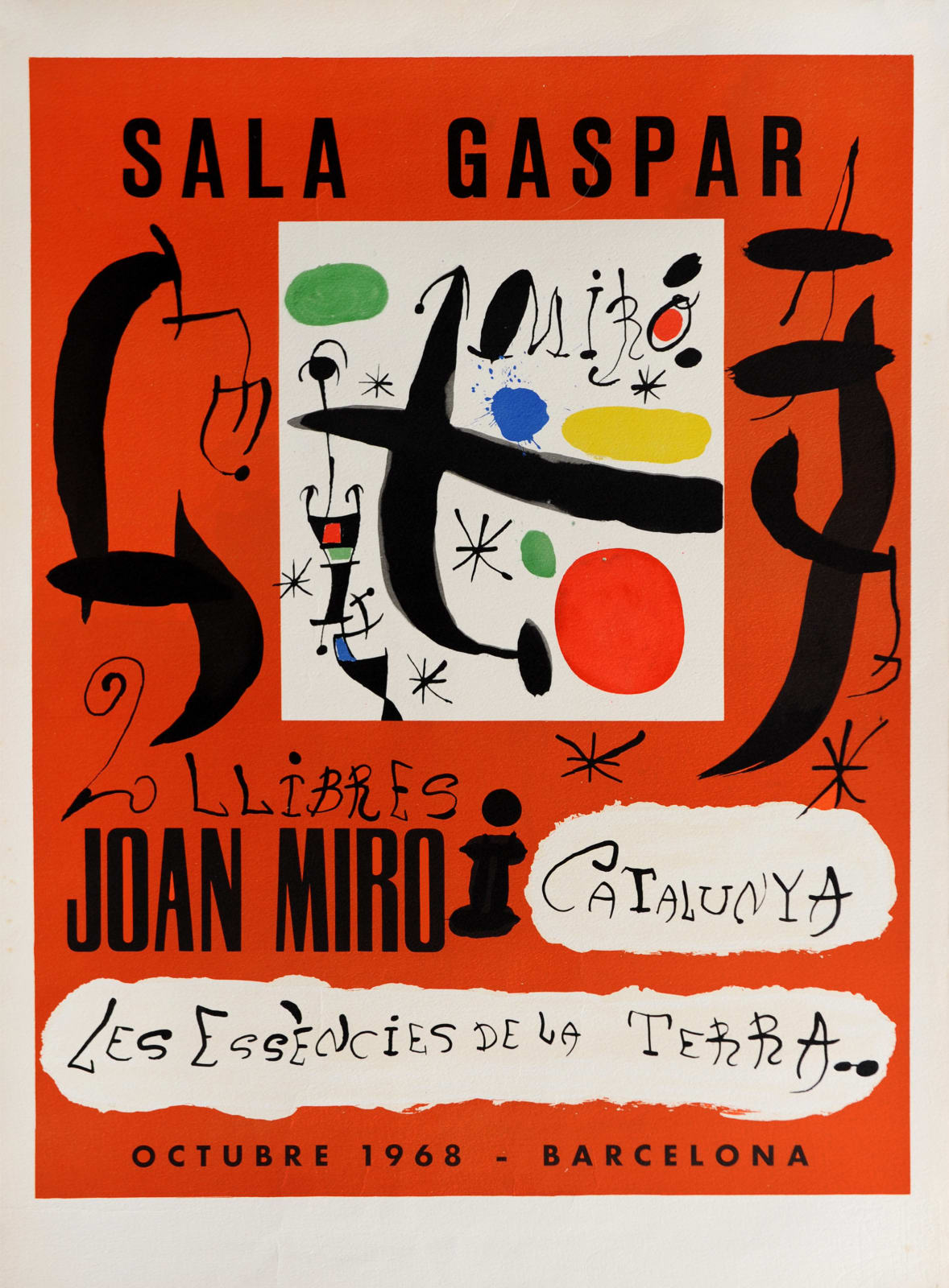 Original Artists' Posters, 36 Joan Miro, 'Sala Gaspar', 1968
