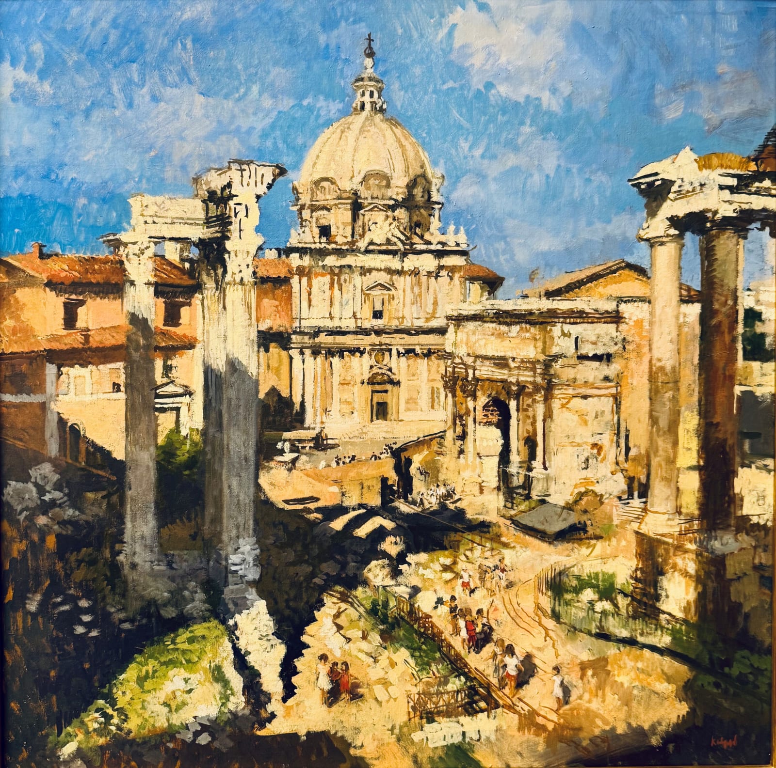 Peter Kuhfeld RP NEAC, The Forum, Rome: Afternoon