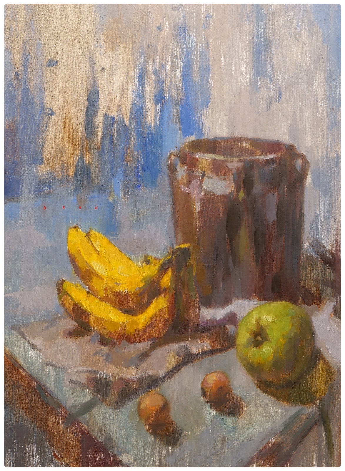Bran Sivas, Arrangement with Bananas and Apple
