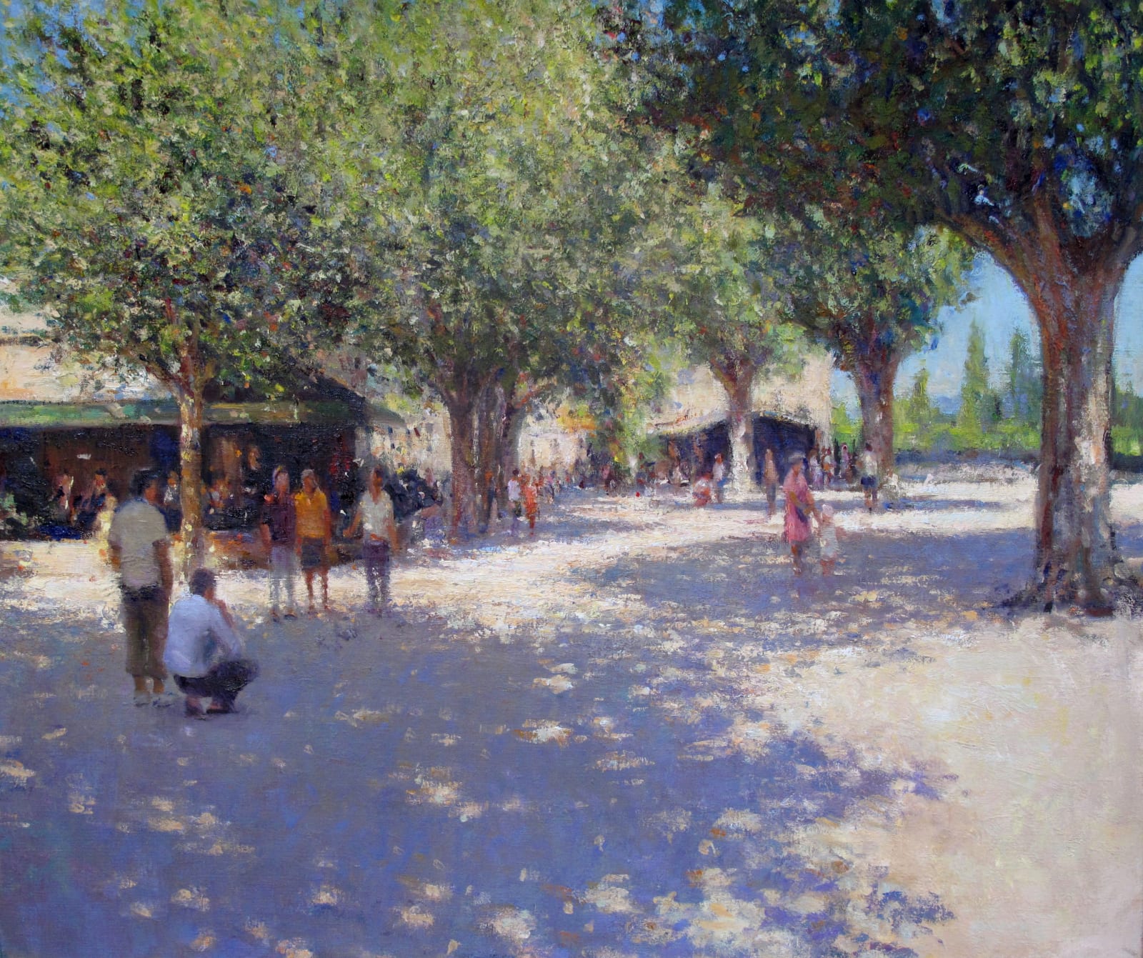 Edward Noott RBSA, Dappled light, St Paul de Vence