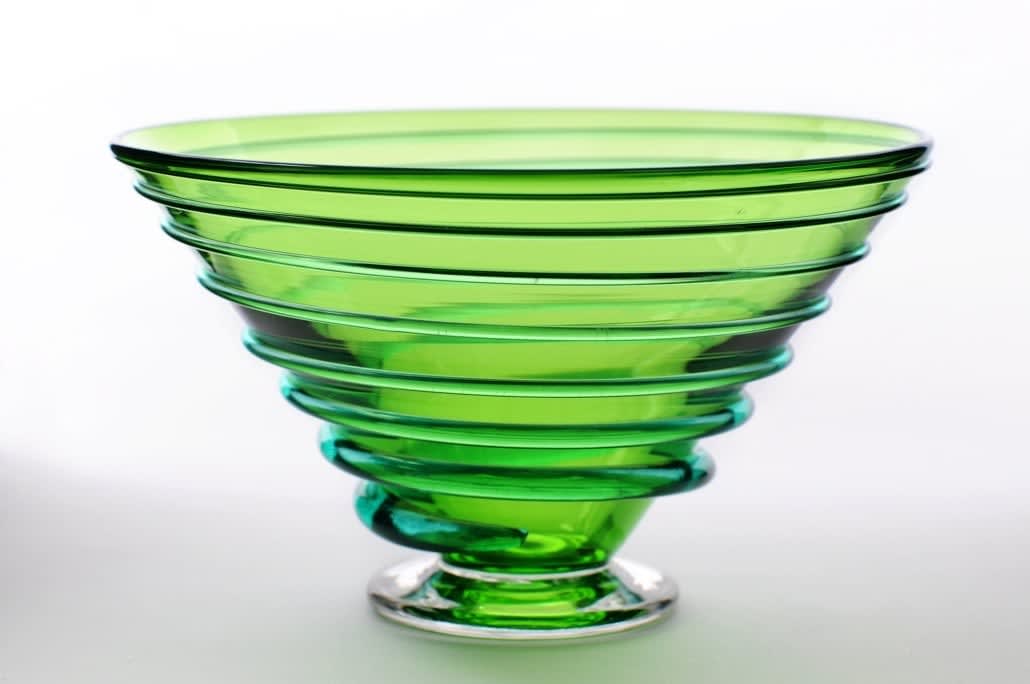 Bob Crooks, Spiral bowl - large green