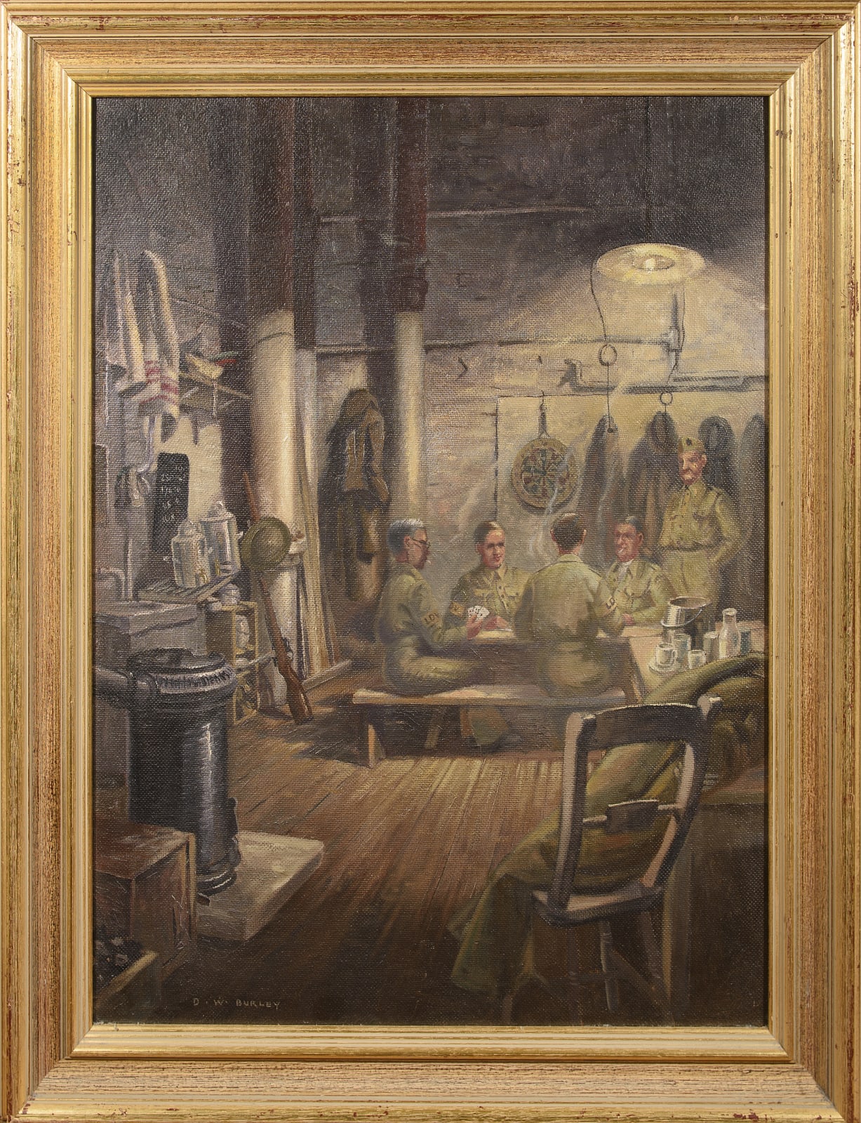 David William Burley, Local defence volunteers in the barrack room