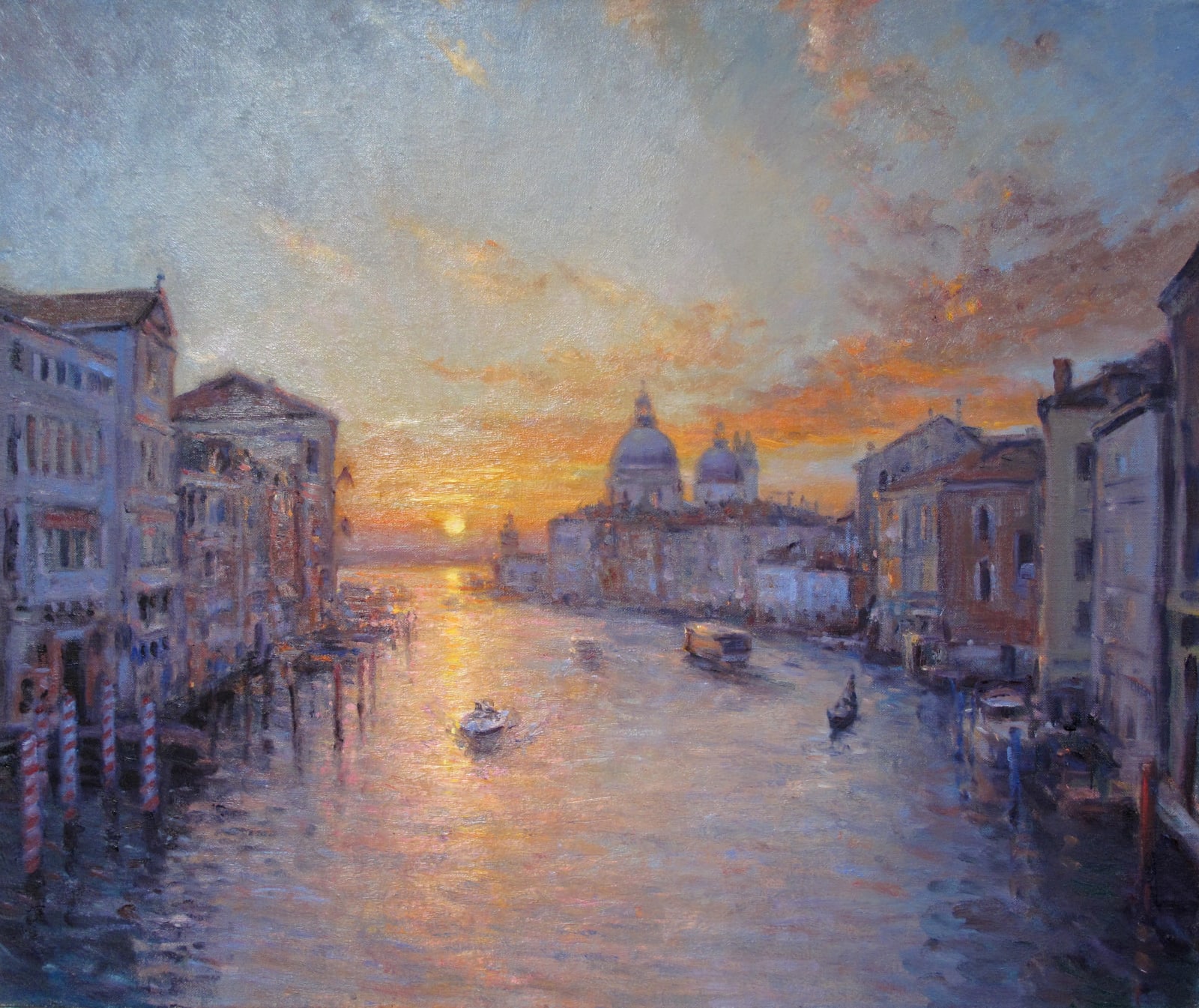 Edward Noott RBSA, Sunrise, Venice