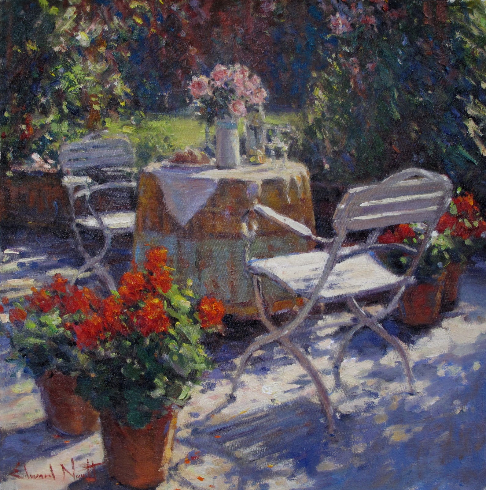 Edward Noott RBSA, At the Manor House