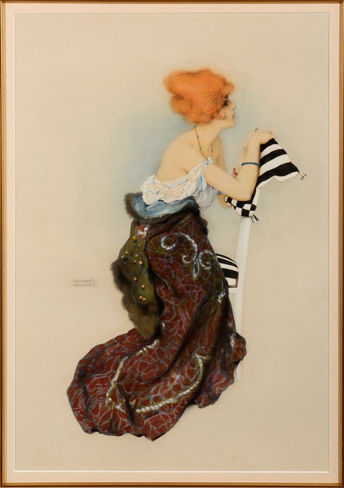 Raphael Kirchner, The red-headed model