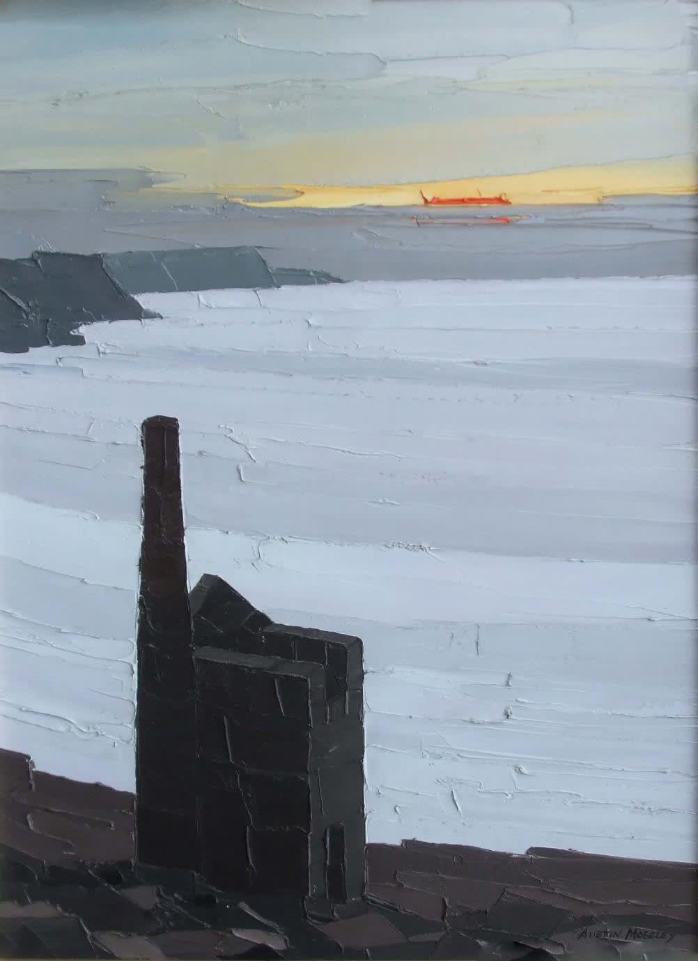 Austin Moseley RBSA, Sunset, Cornwall SOLD