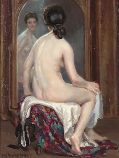 Suzanne Daynes Grassot, At the mirror