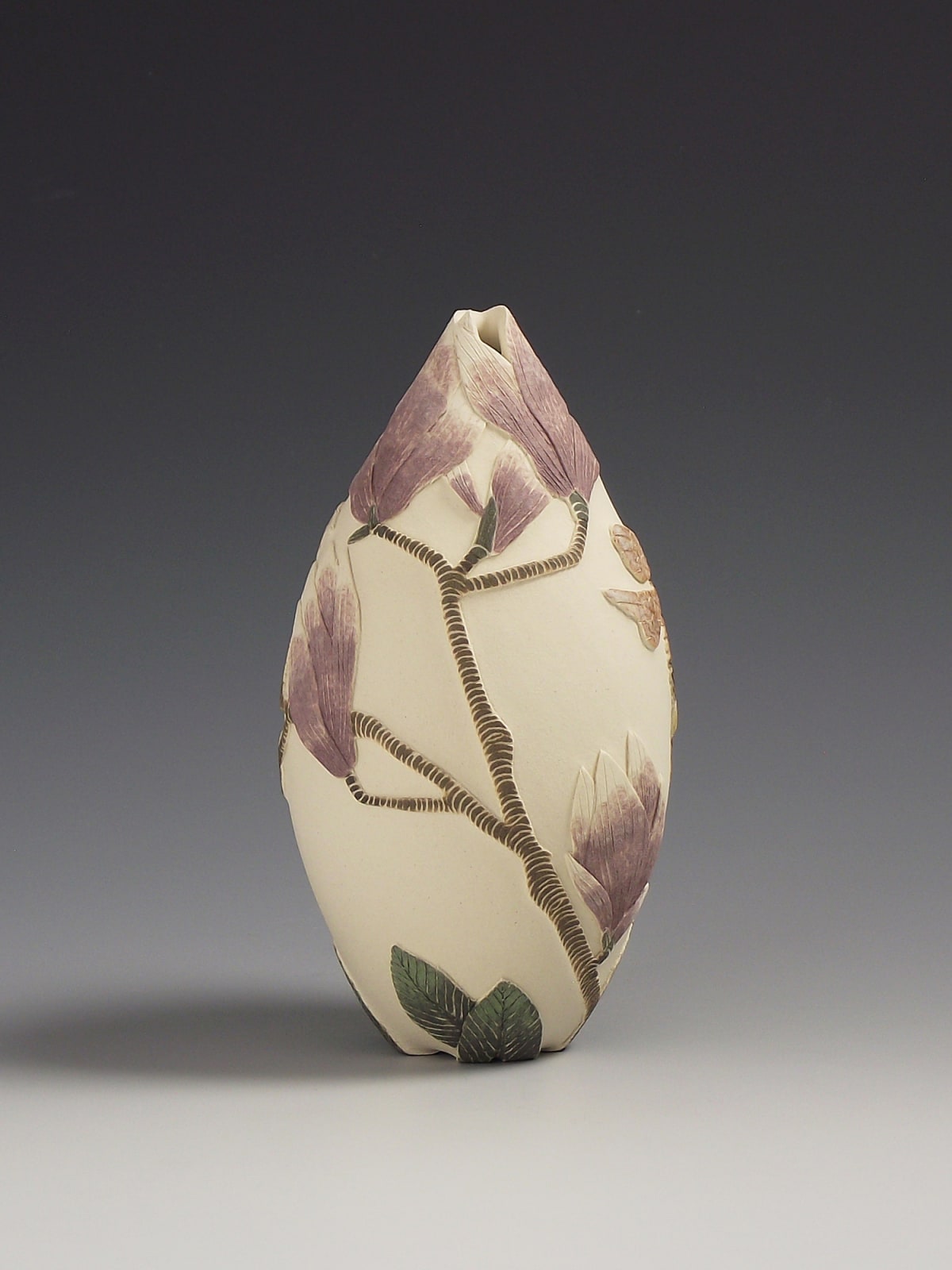 Tiffany Scull, White tailed bumble bee & Magnolia tree SOLD