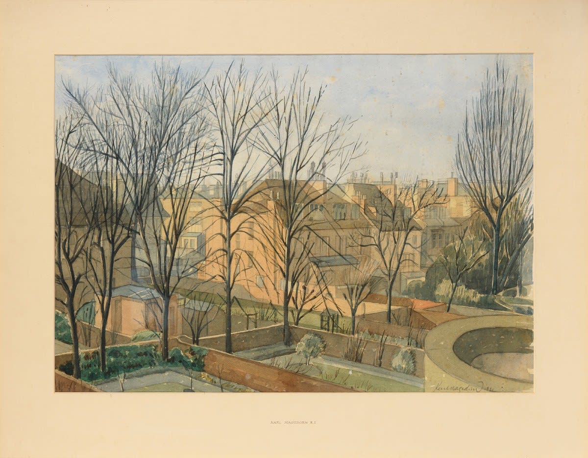 Karl Hagedorn RBA RSMA NS NEAC, Suburban View 1931