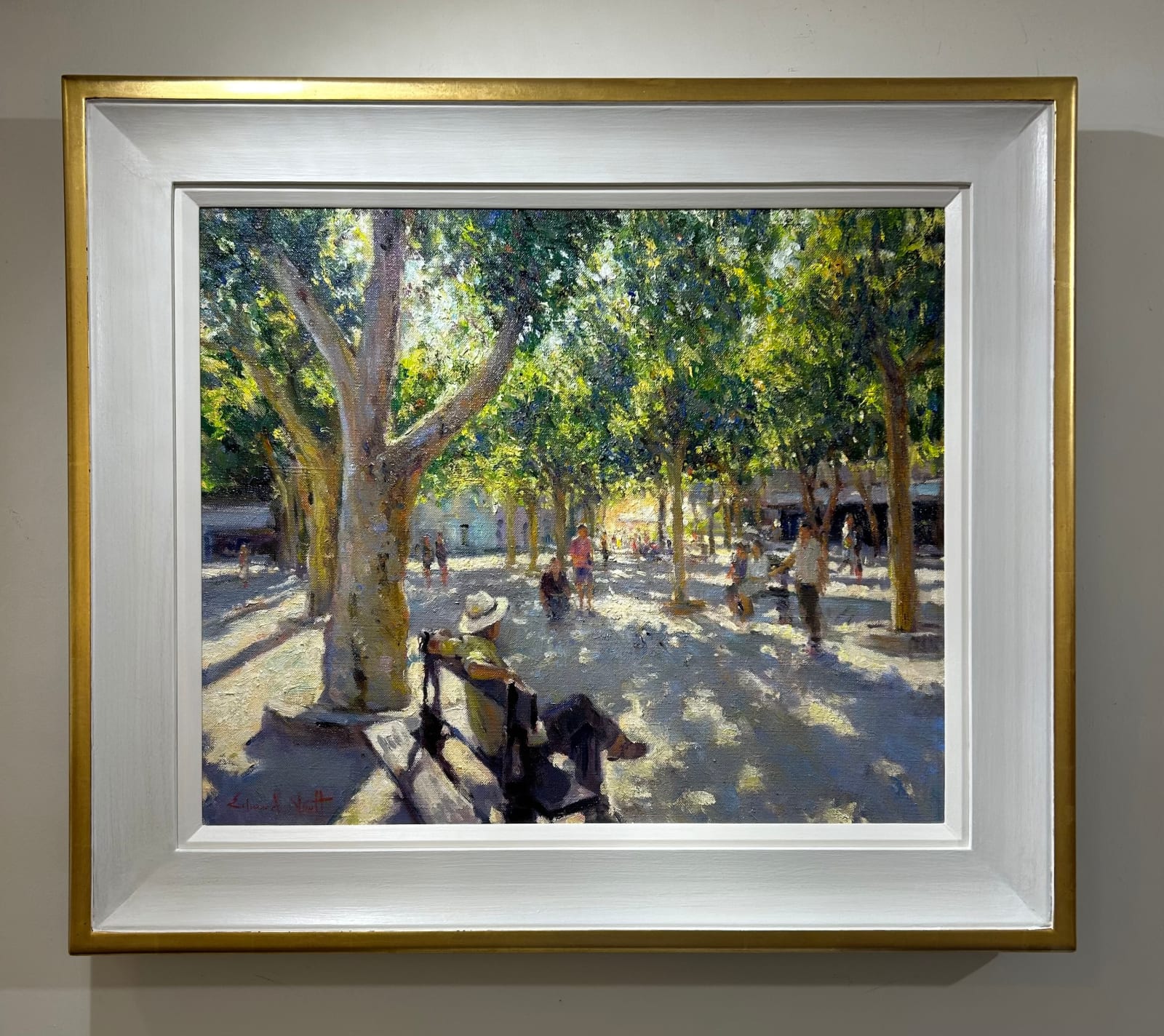 Edward Noott RBSA, A quiet moment, St Tropez