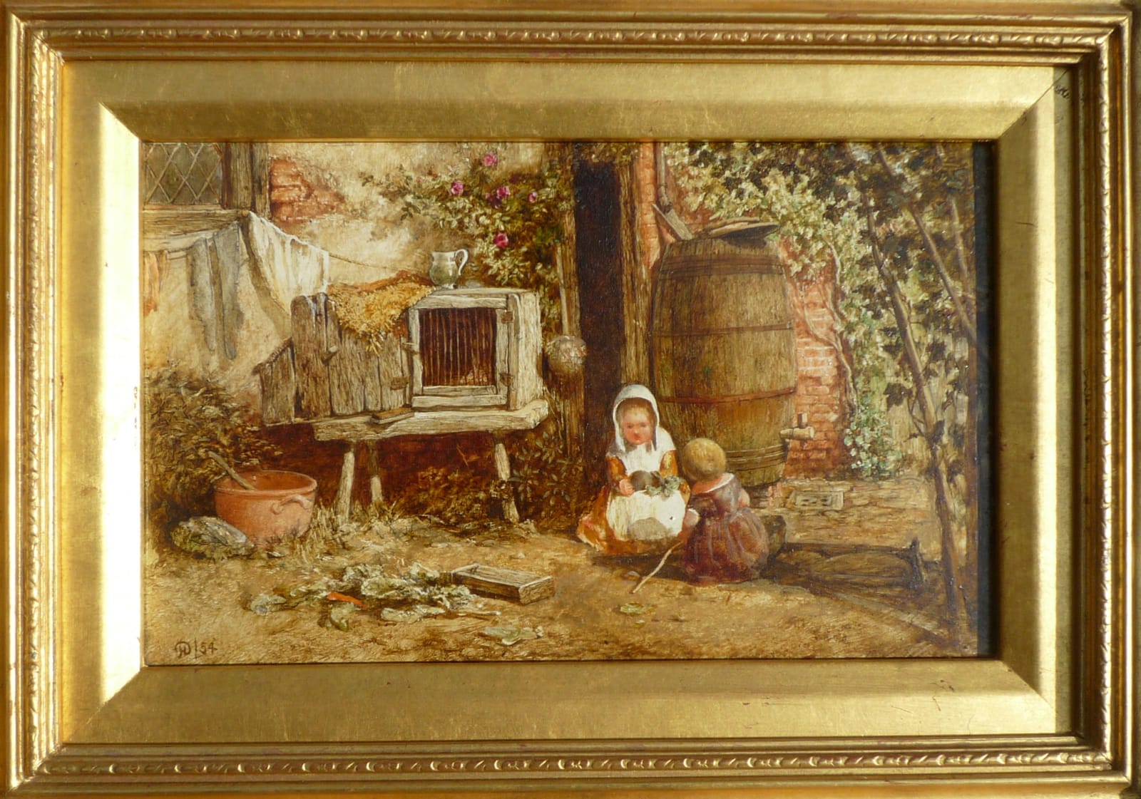 John Henry Dell, Pair of Paintings of Children Playing