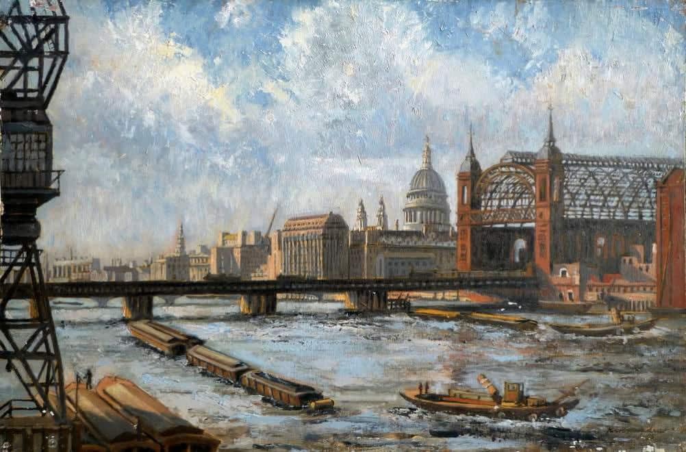 Karl Hagedorn RBA RSMA NS NEAC, Cannon Street Station