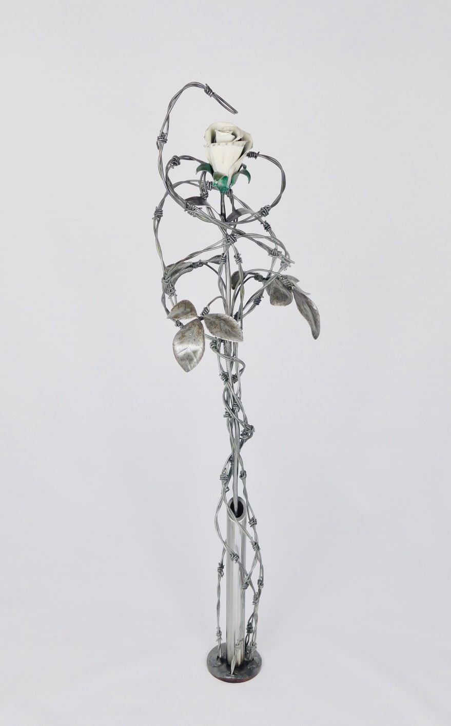 Keith Evans, Entangled ivory white rose SOLD