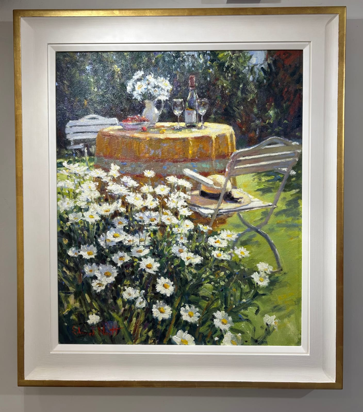 Edward Noott RBSA, Relaxing in the garden