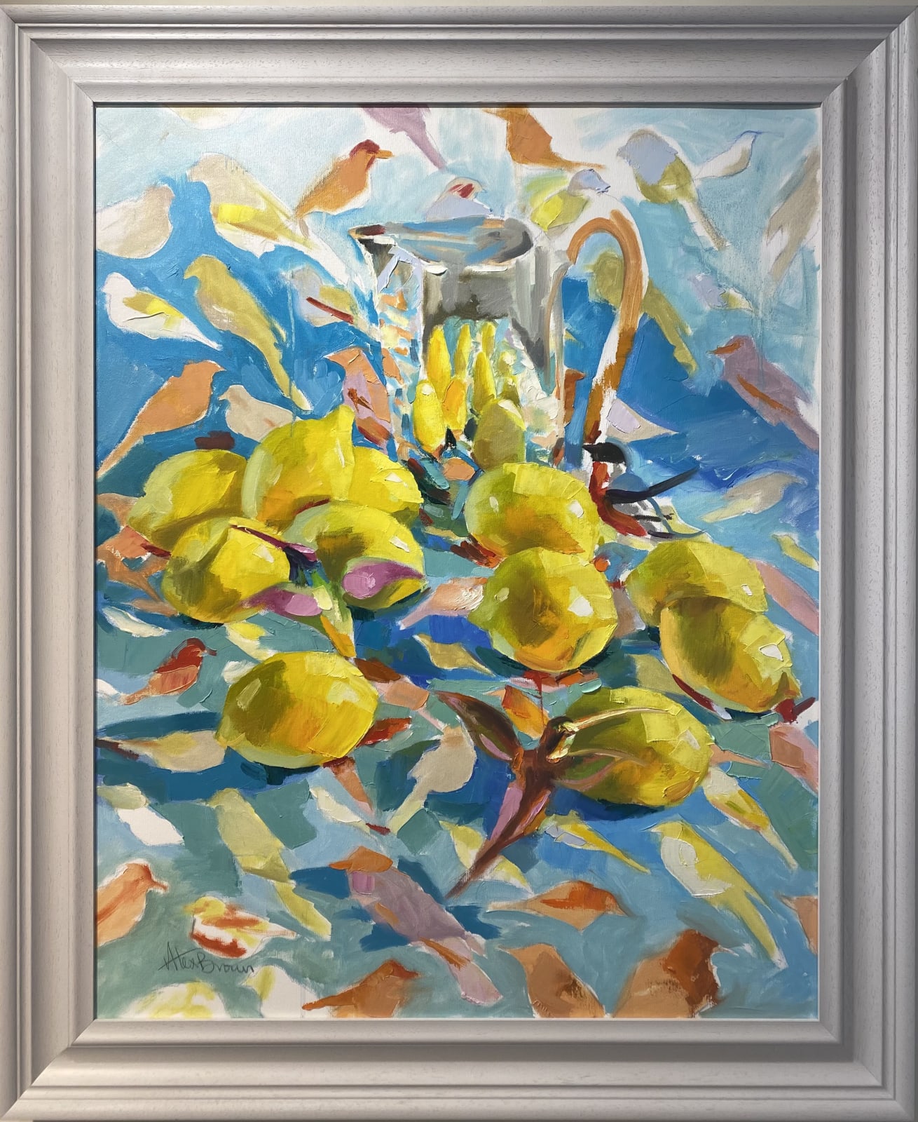 Alex Brown, Bird cloth with lemons