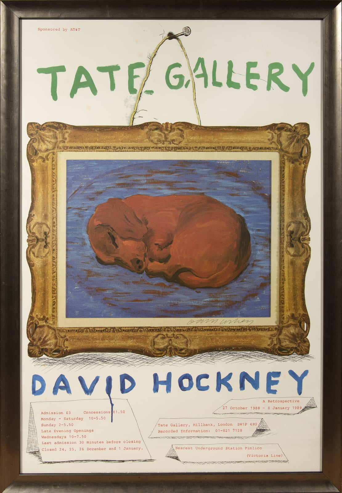 David Hockney, Tate Gallery Poster - Dachshund