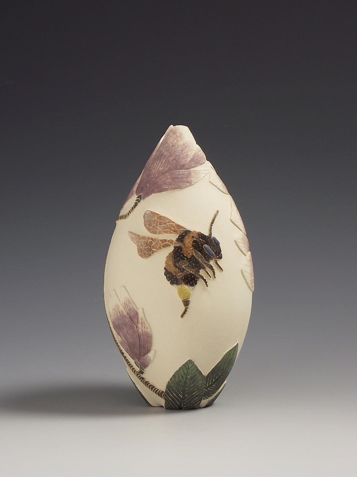 Tiffany Scull, White tailed bumble bee & Magnolia tree SOLD