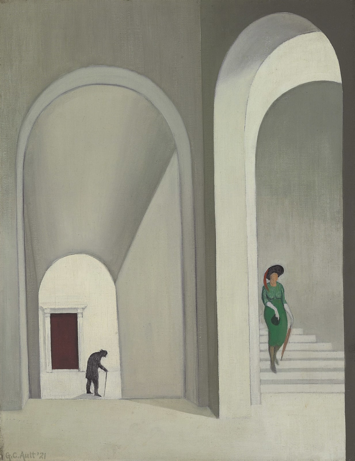 George C. Ault, The Stairway, 1921