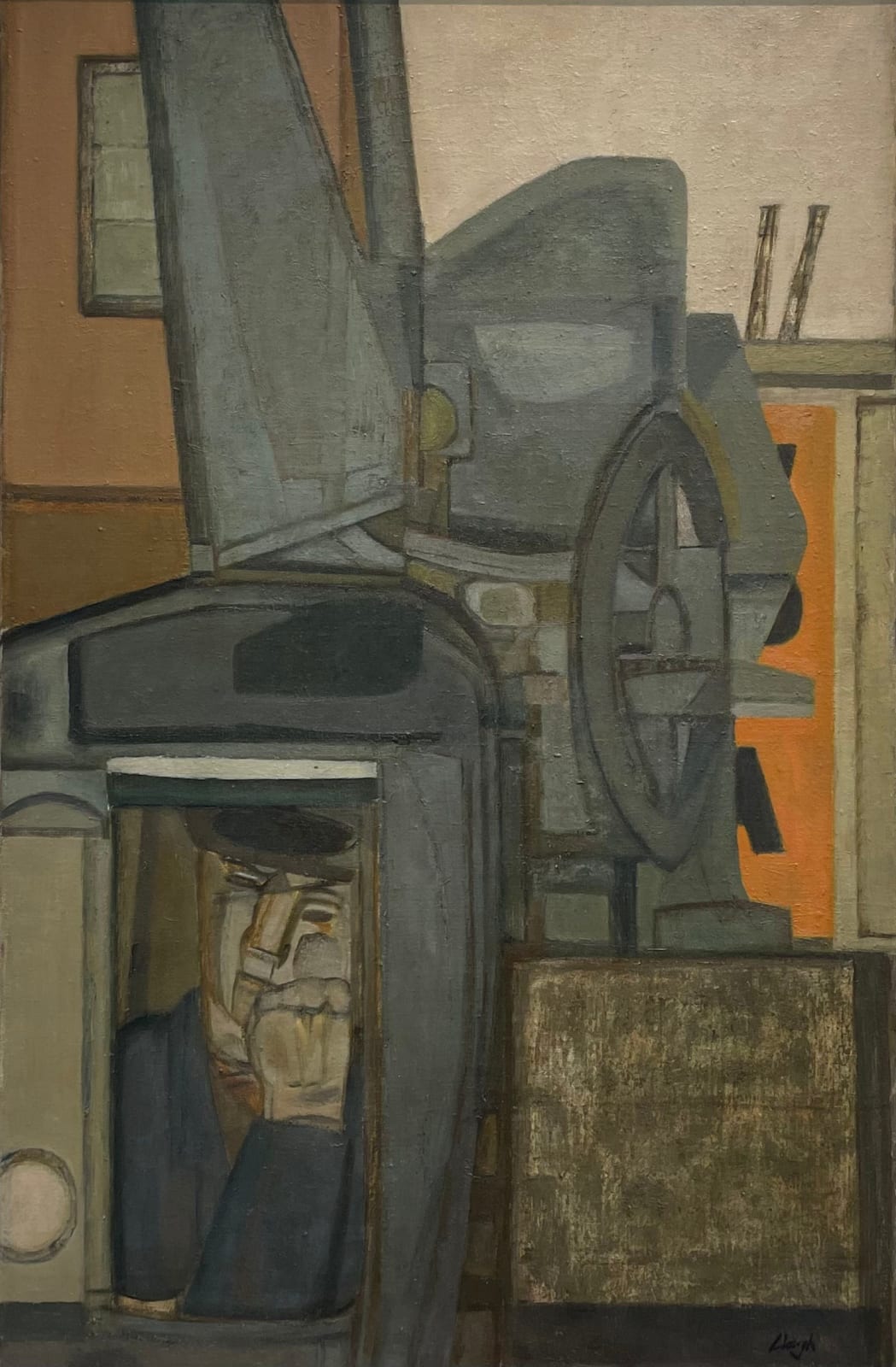 Prunella Clough, Lorry Driver, 1952