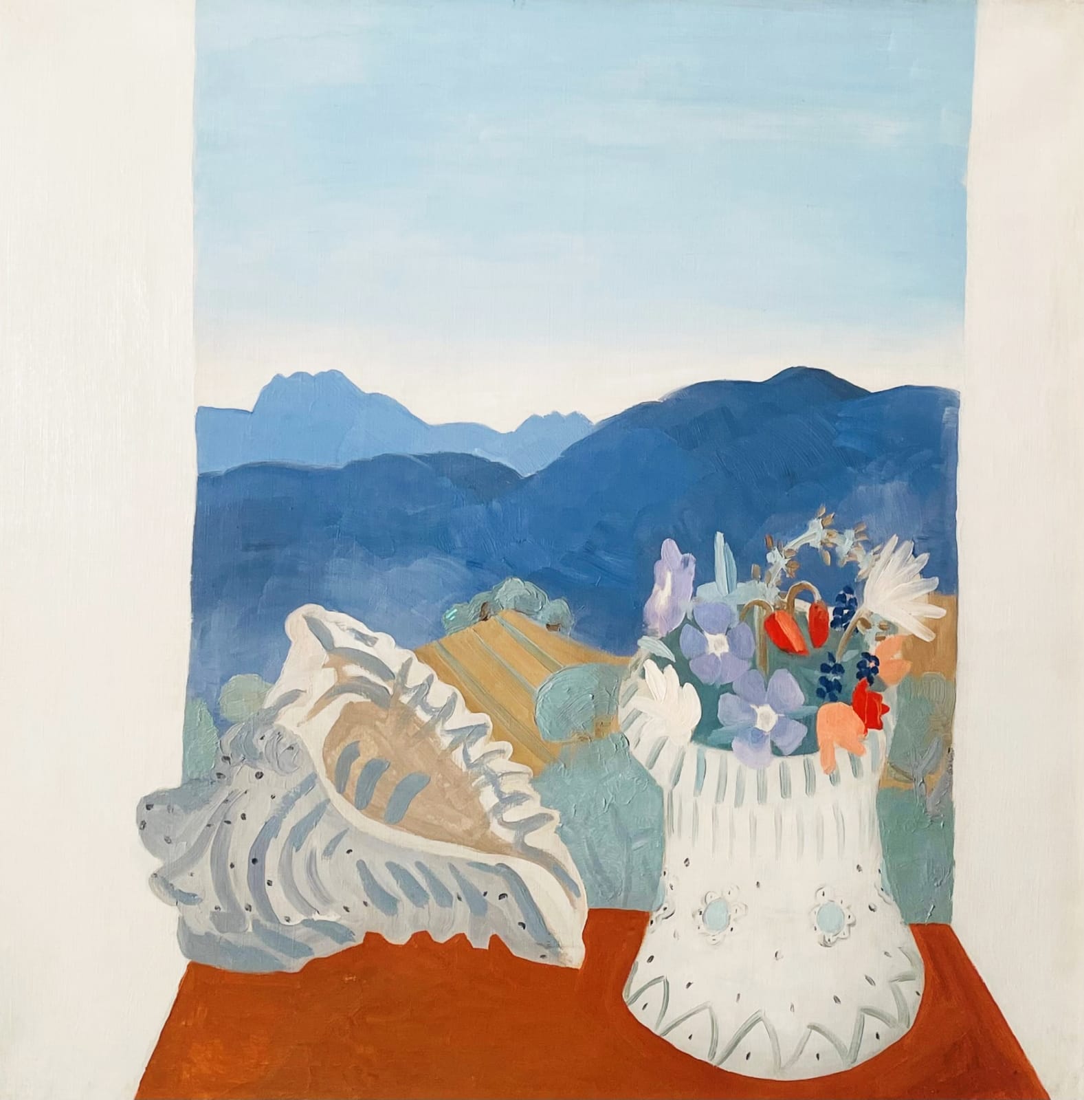 Winifred Nicholson, Window Still Life with Conch Shell: Cannes, 1935