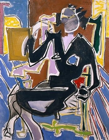 Patrick Heron, Portrait of M.D, 1951