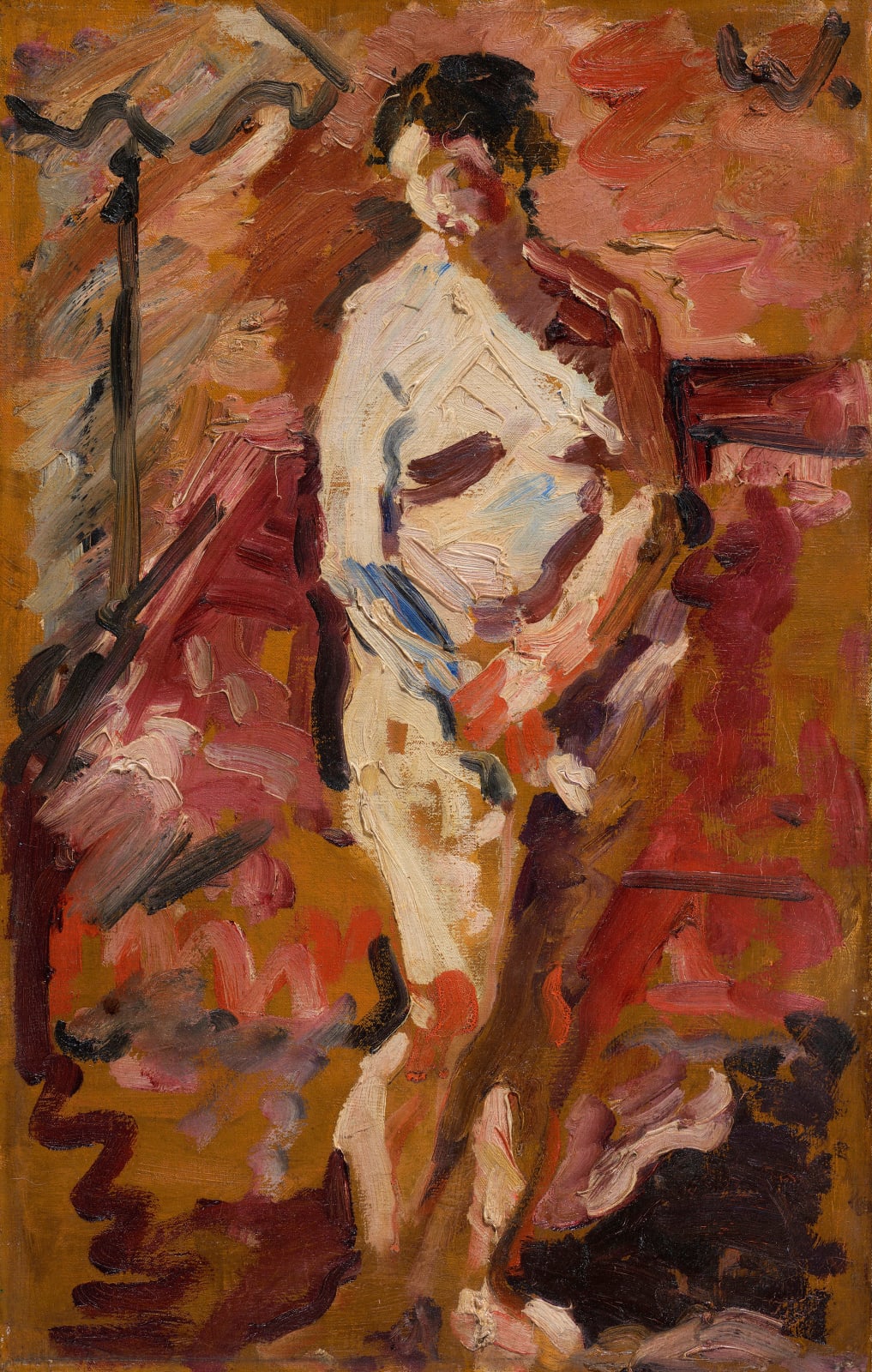 Karl Weschke, Nude in Interior , 1957