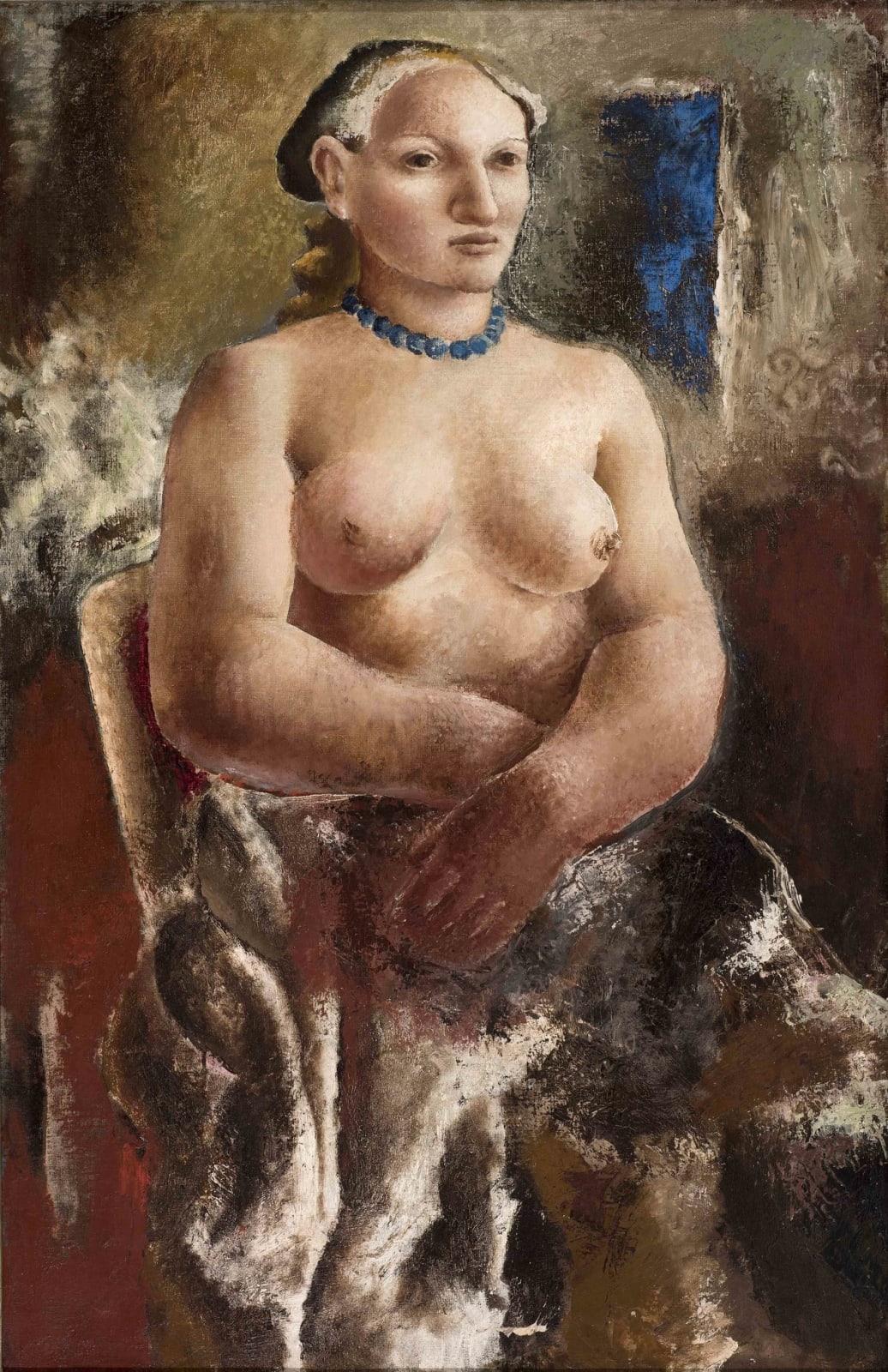 Christopher Wood, The Blue Necklace (Portrait of Frosca Munster), 1928