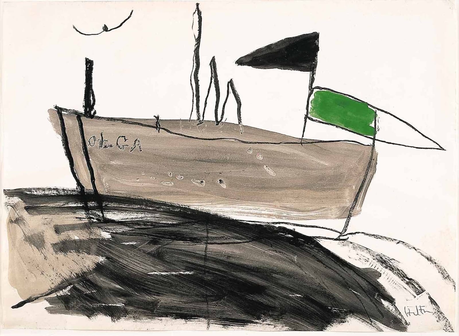 Roger Hilton, Olga, 1967