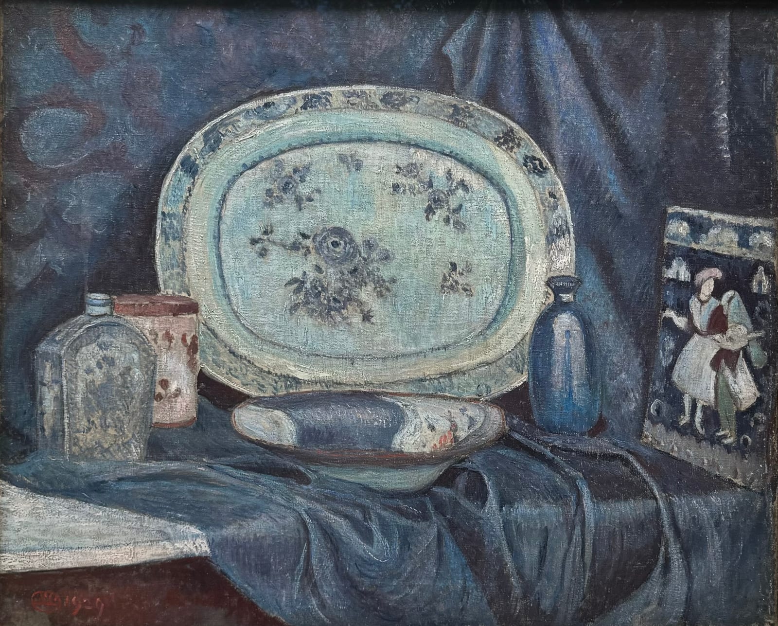 Lucien Pissarro, Arrangement en Bleu , 1929