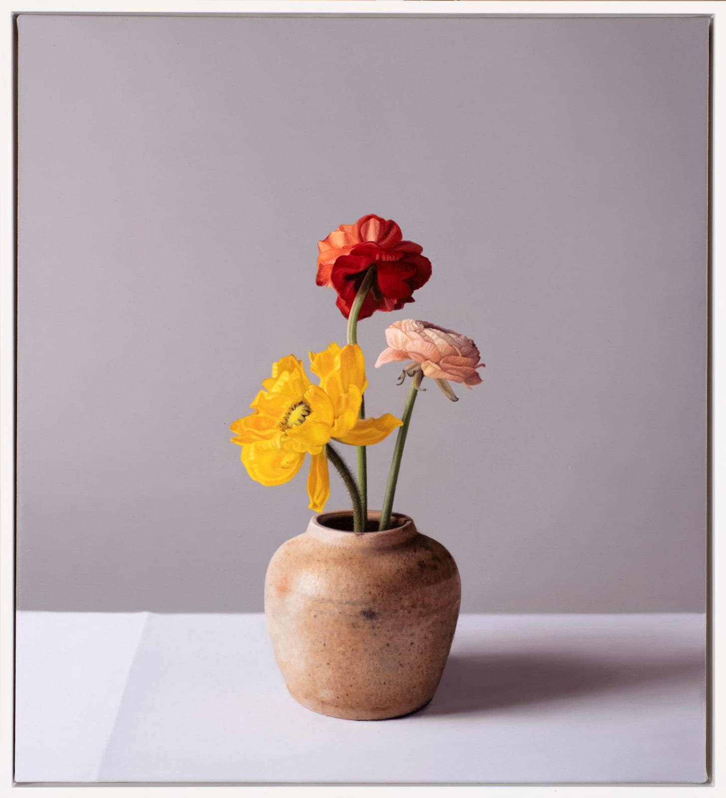 Jo Barrett, Still Life with Icelandic Poppy and Ranunculus