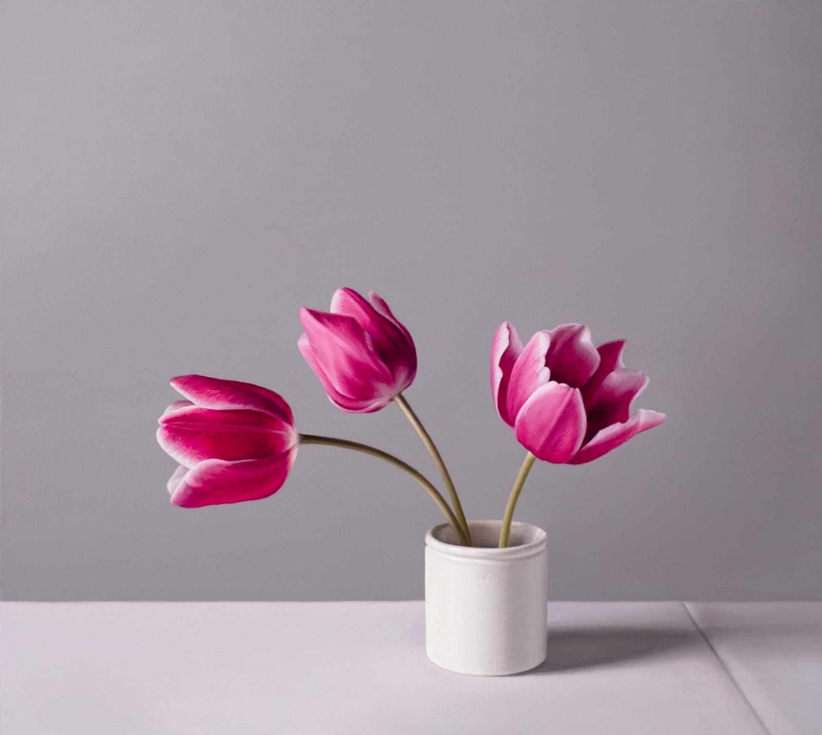 Jo Barrett, Still Life of Pink Tulips