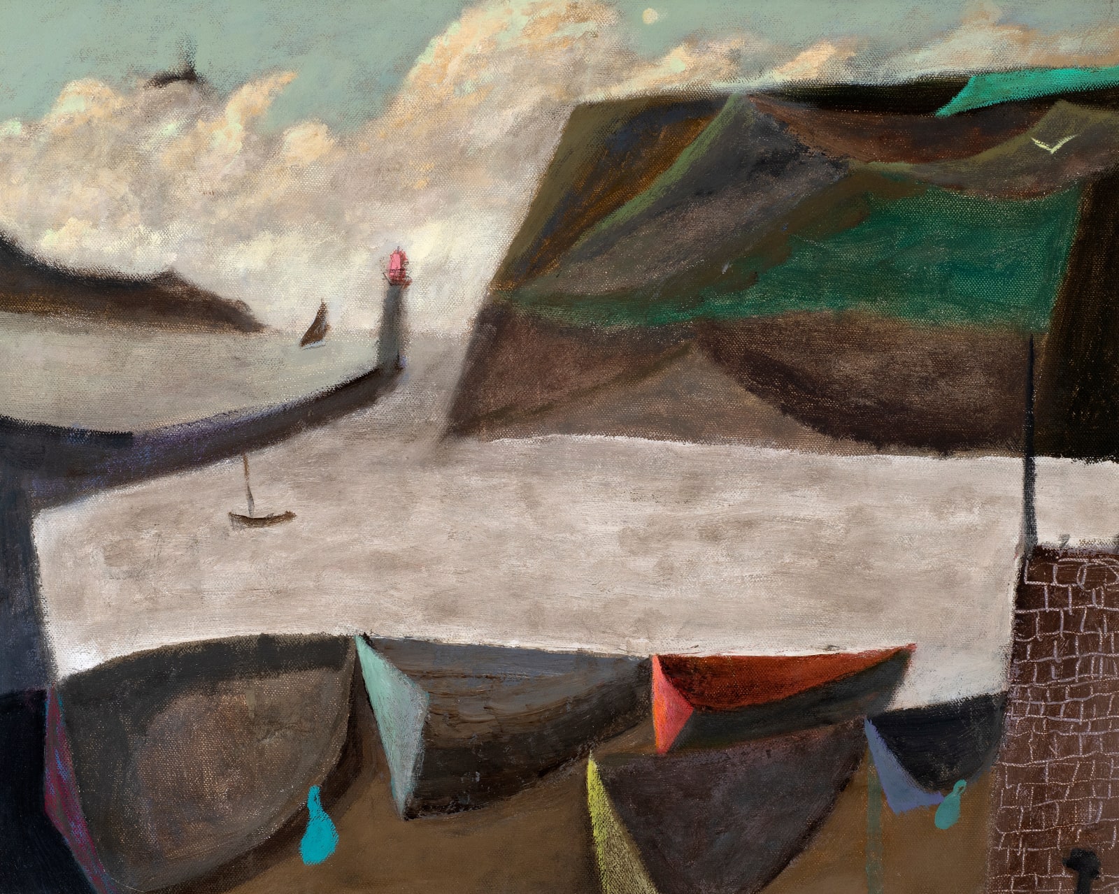 Nicholas Turner, Harbor and Boats, 2022