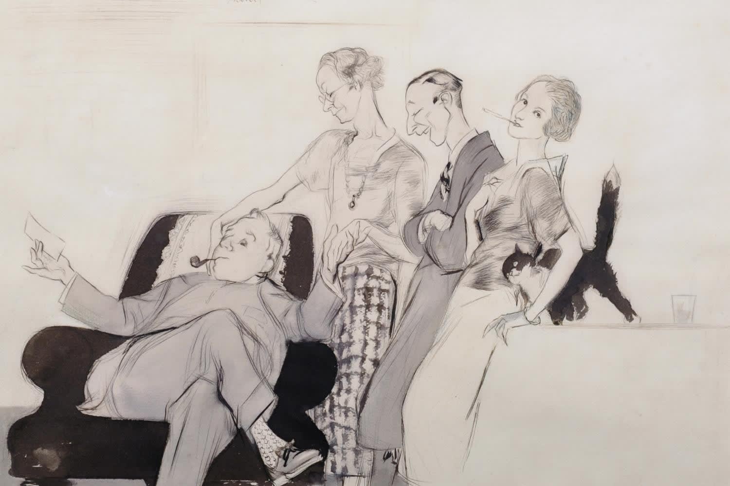 Edmund Blampied, The Mosquito - Chez Nous, 1933