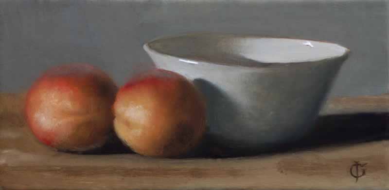 James Gillick, Two Nectarines and a Bowl