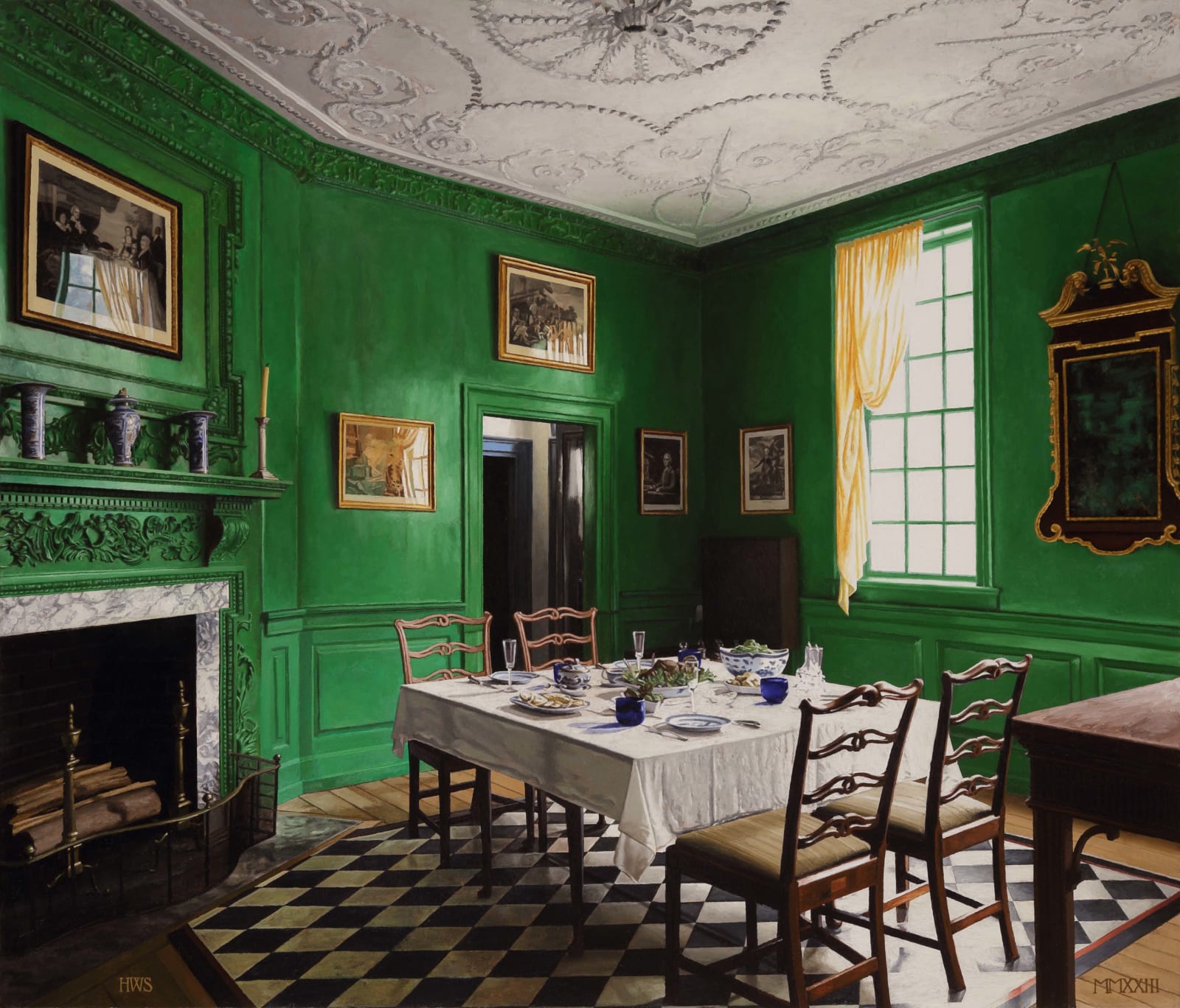 Harry Steen, Dining room, Mount Vernon, 2023