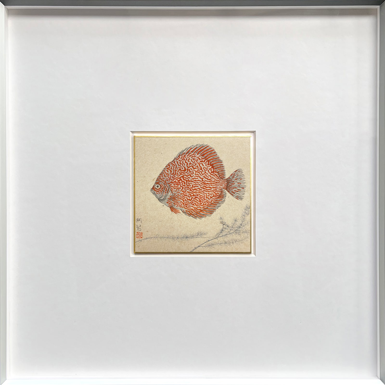 He Xi, The Story of Zhuangzi and Happy fish No.10, 2022